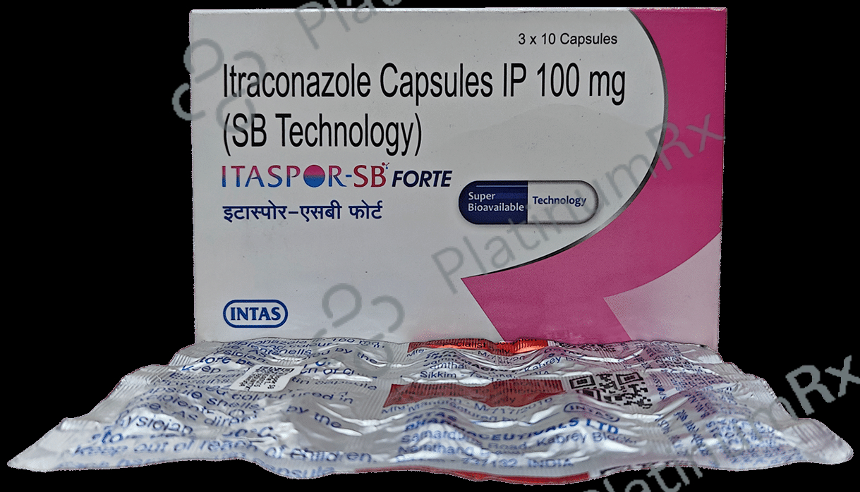 Itaspor SB Forte 100mg Capsule 10s