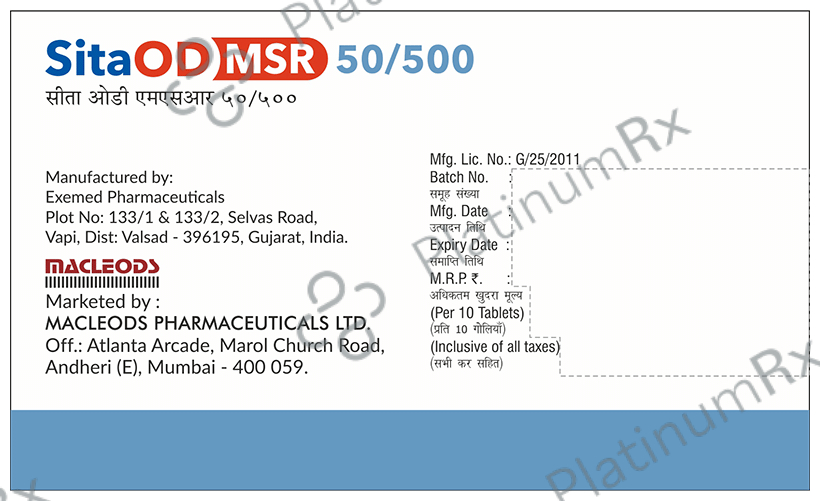 SitaOD MSR 50/500 Tablet