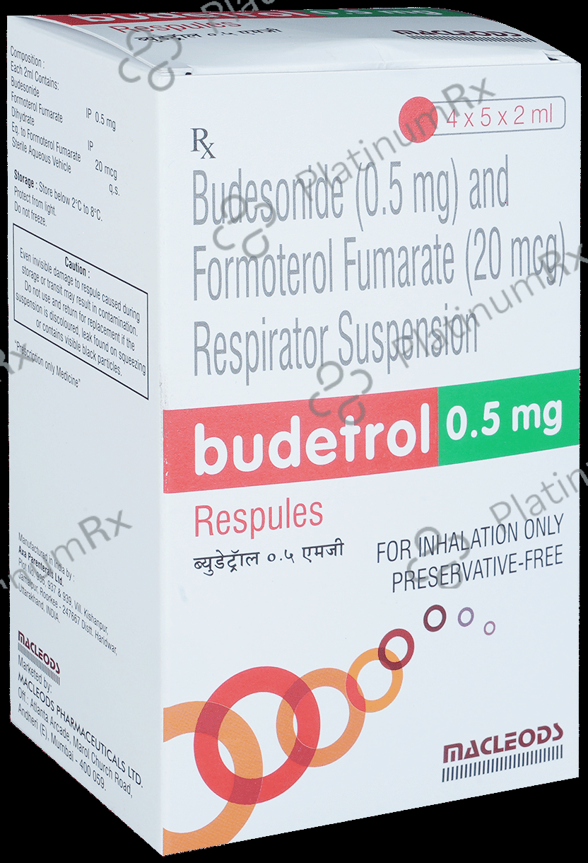 Budetrol 0.5mg/20mcg Respule 5s