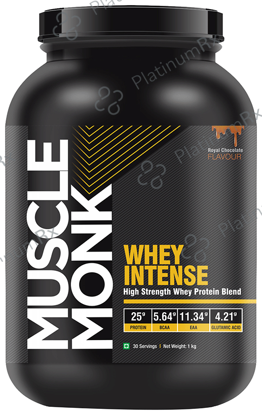Muscle Monk Whey Intense High Strength Whey Protein Blend Royal Chocolate 1 kg