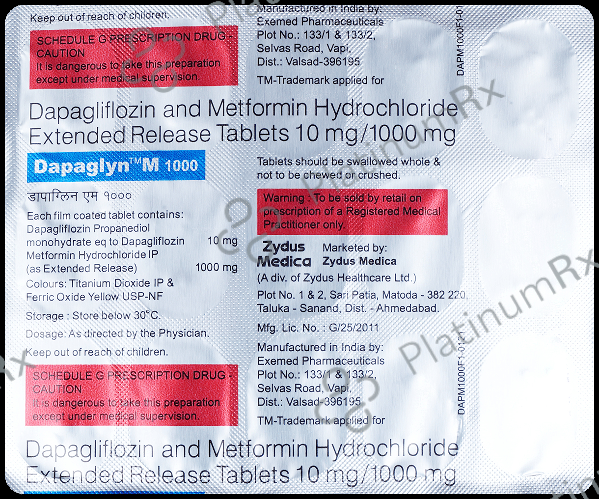 Dapaglyn M 1000mg Tablet ER 15s