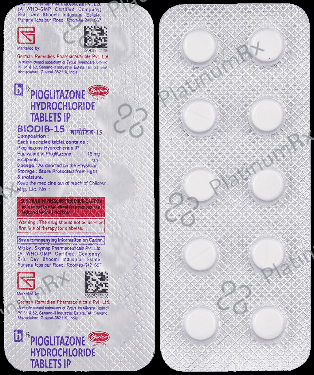 Biodib 15mg Tablet 10s