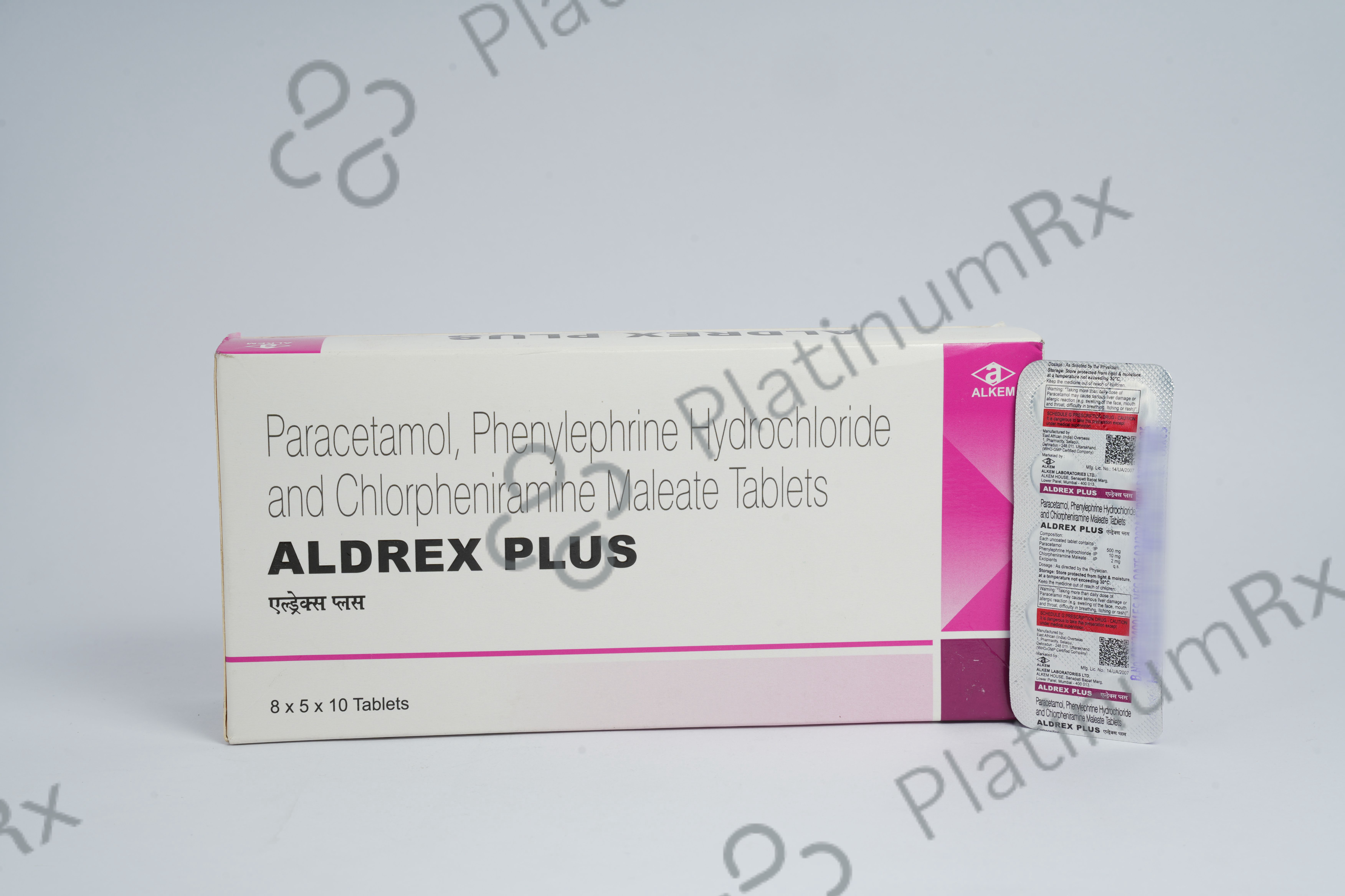 Aldrex Plus 2/500/10mg Tablet 10s