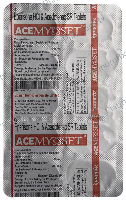 Acemyoset Tablet SR