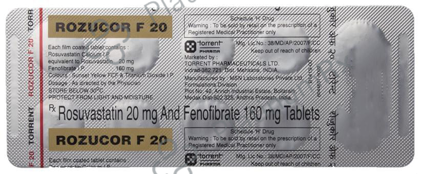 Rozucor F 20 Tablet 10 tablets