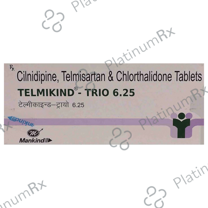 Telmikind Trio 40/10/6.25mg Tab 10s