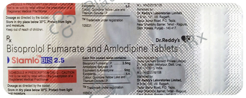 Stamlo Bis 2.5/2.5mg Tablet 10s