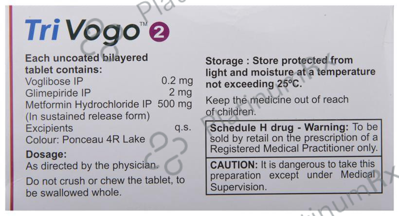 Trivogo 2/500/0.2mg Tablet SR 10s