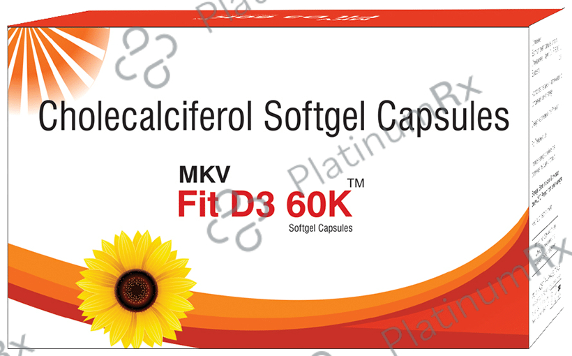 MKV Fit D3 60K Softgel Capsule