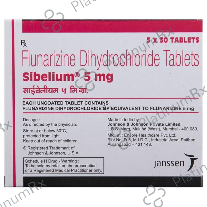 Sibelium 5mg Tablet 30s