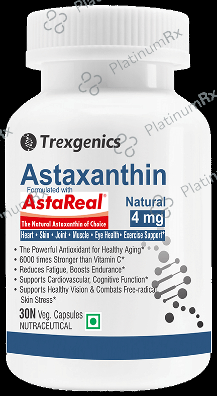 Trexgenics Astaxanthin 4mg Veg Capsule