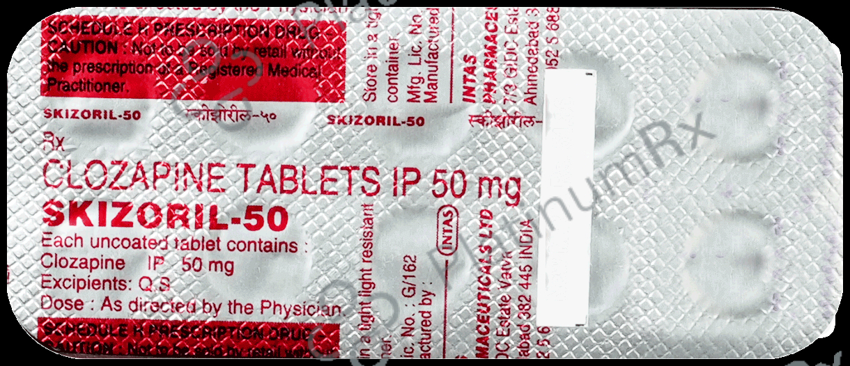 Skizoril 50mg Tablet 10s