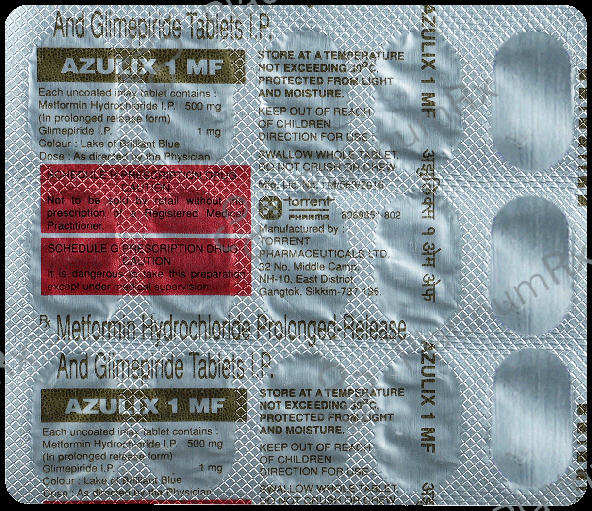 Azulix 1/500mg MF Tablet PR 15s