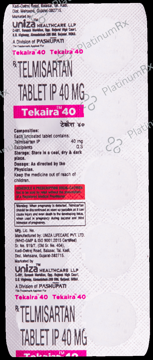 Tekaira 40mg Tablet
