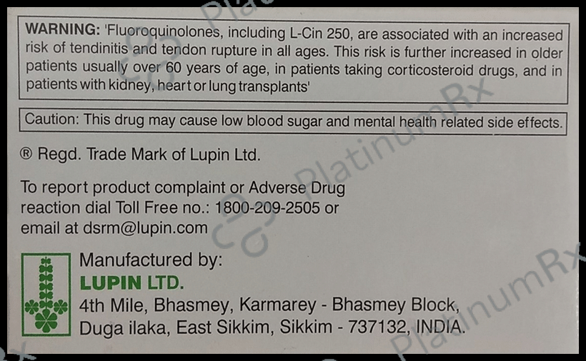 L Cin 250mg Tablet 10s