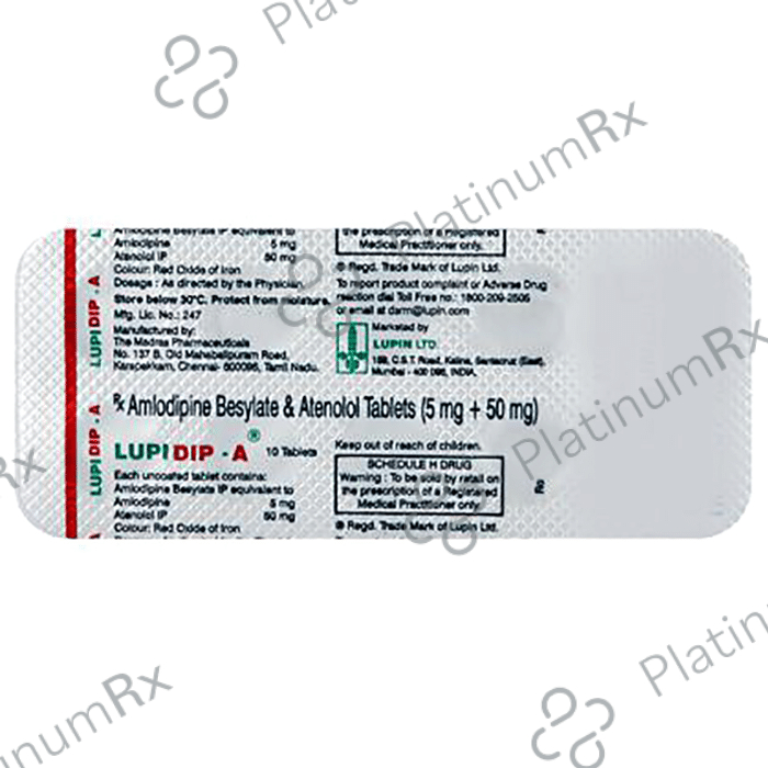 Lupidip A 5/50mg Tablet 10s