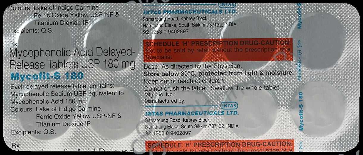 Mycofit-S 180mg Tablet DR