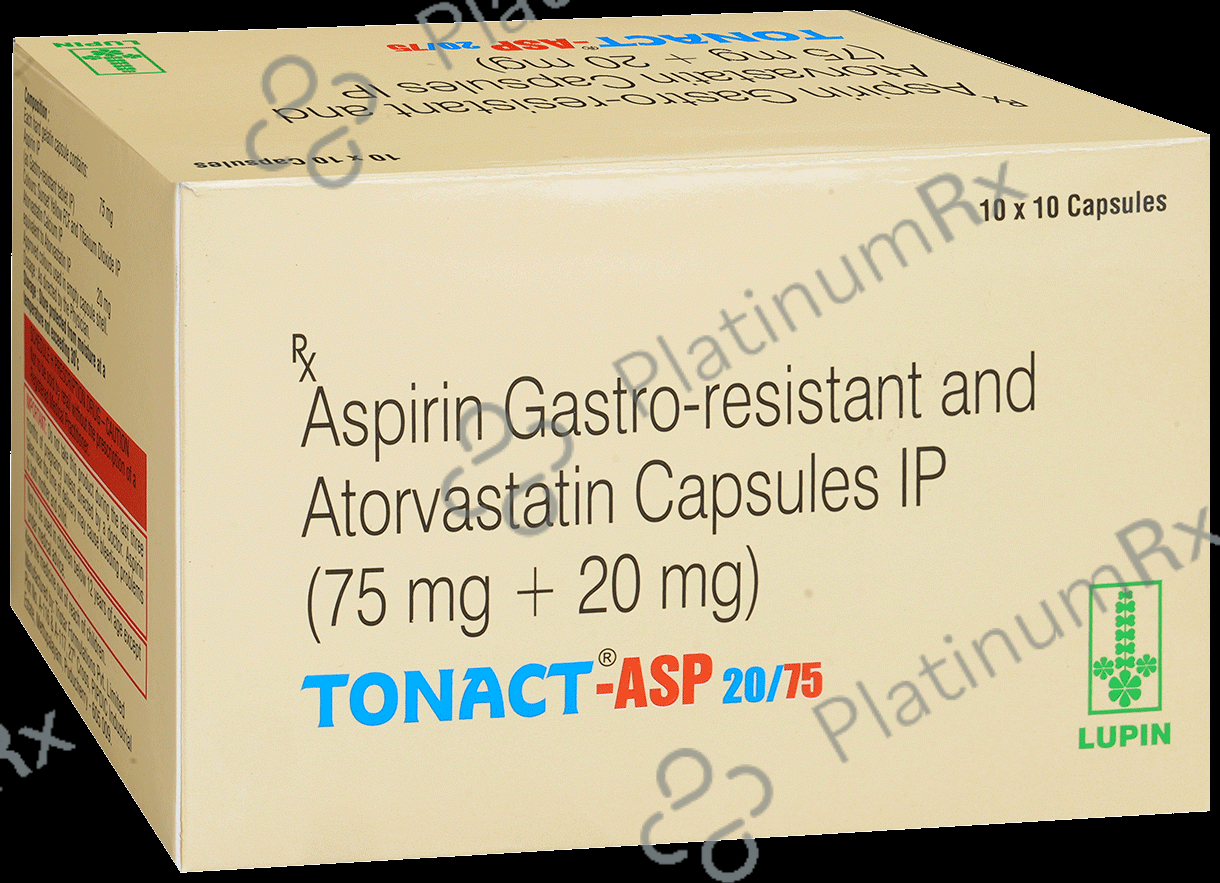 Tonact ASP 20/75mg Capsule 10s