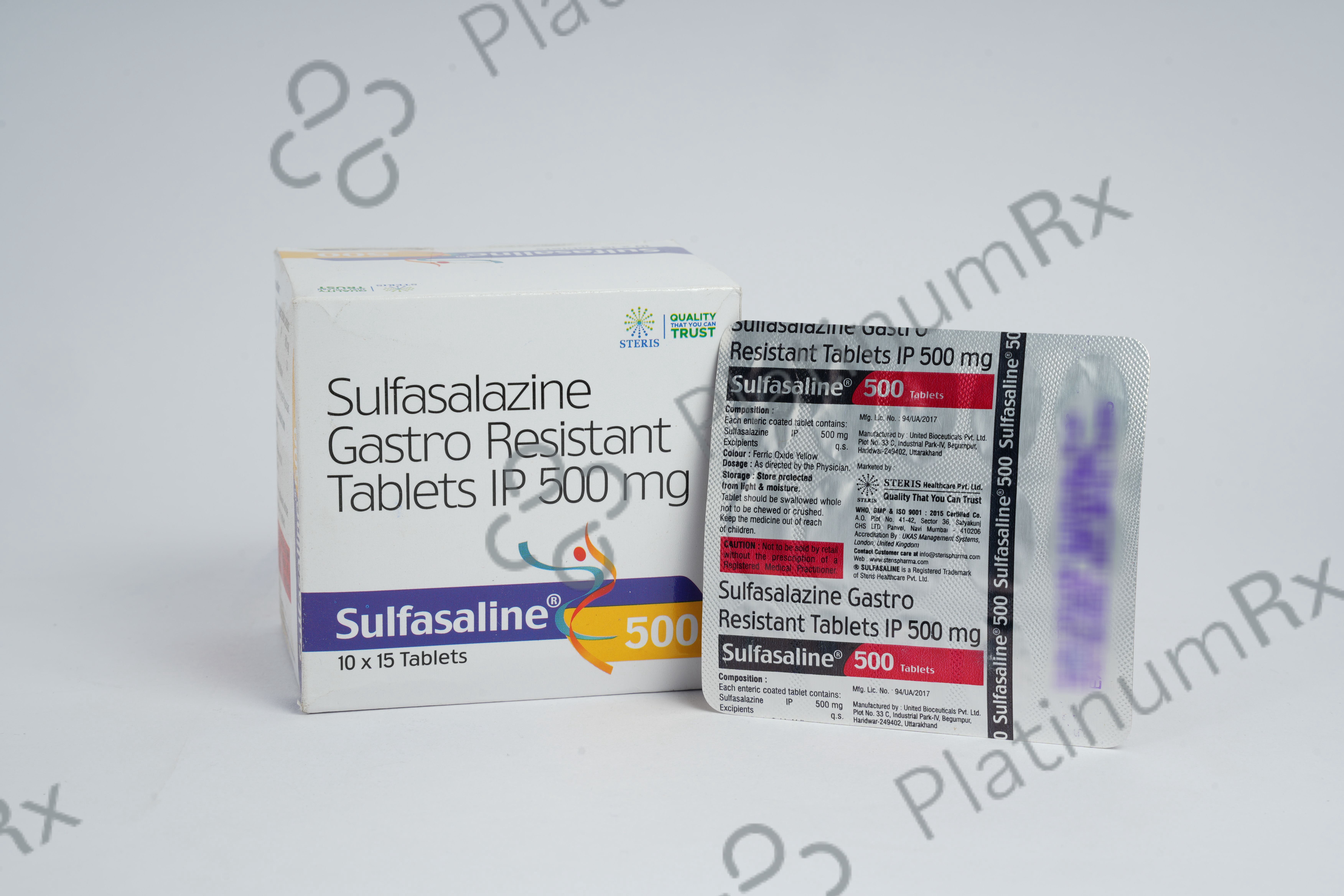 Sulfasaline 500mg Tablet 15s