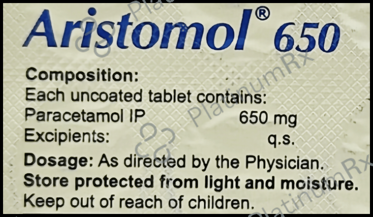Aristomol 650mg Tablet 15s