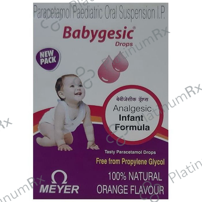 Babygesic 100mg Orange Oral Suspension 15ml