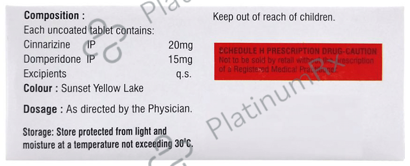 Cinavax D 15mg/20mg Tablet