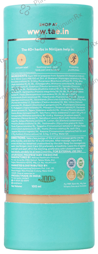 Varaasa Nirujam Joint Care Oil