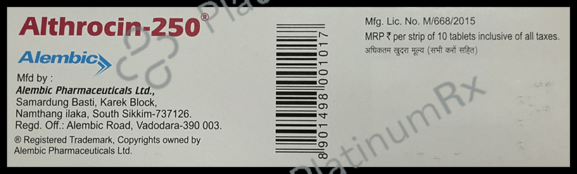 Althrocin 250mg Tablet 10s