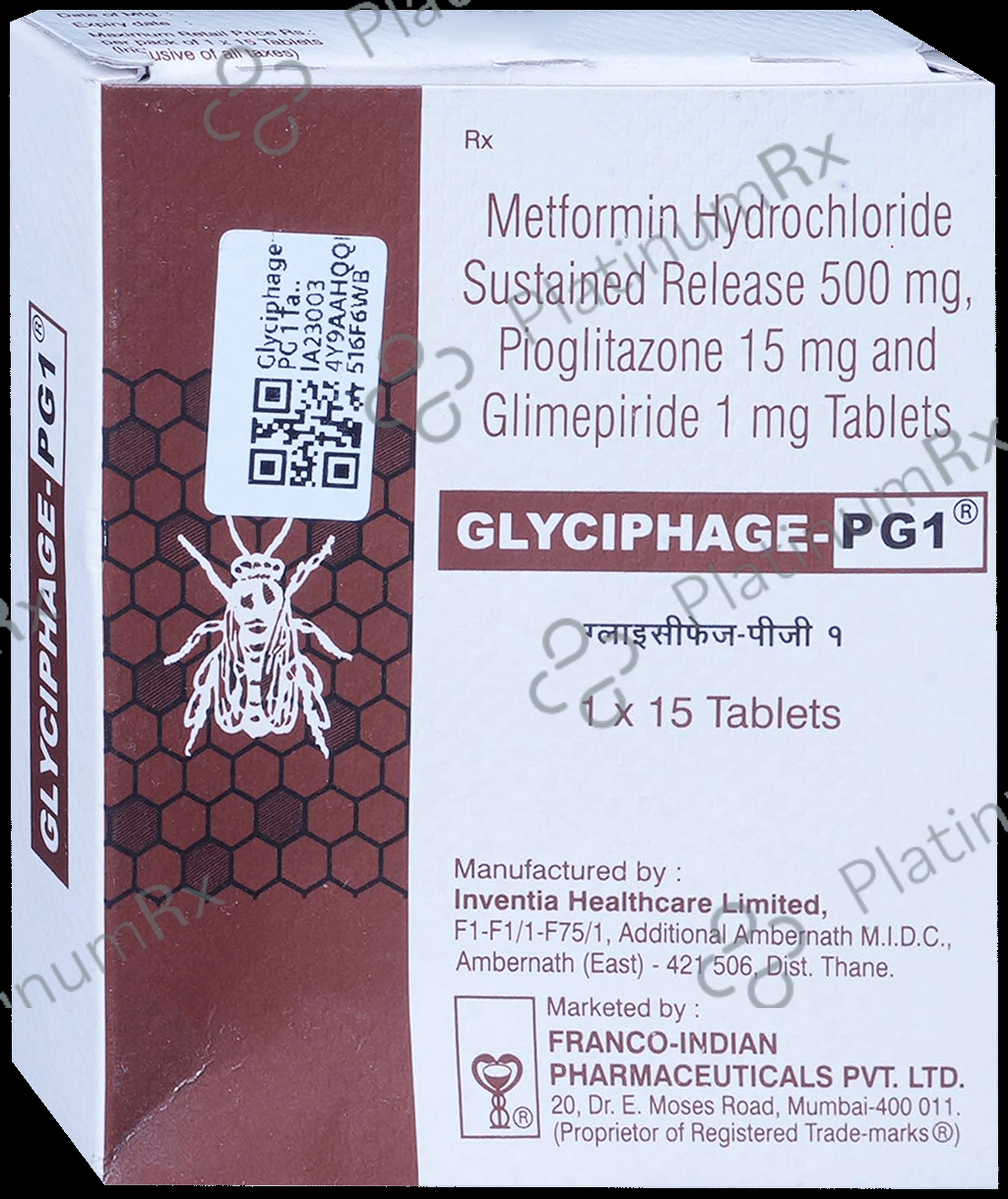 Glyciphage PG 1/500/15mg Tablet SR 15s