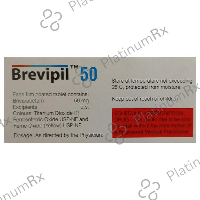 Brevipil 50mg Tablet 10s