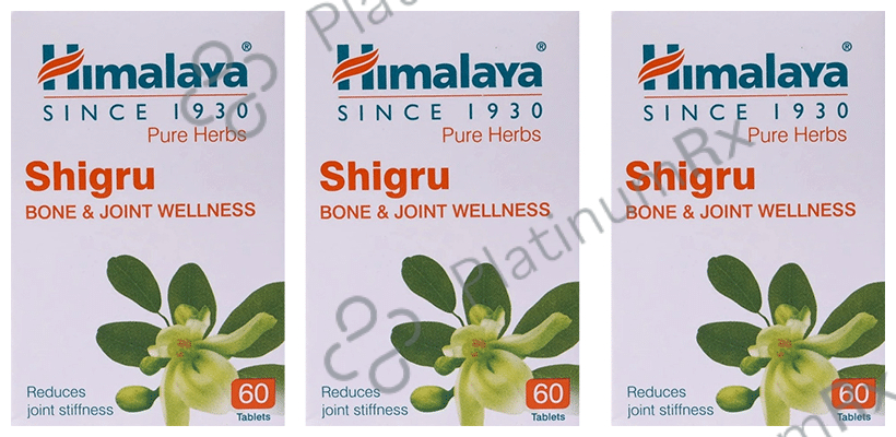 Himalaya Wellness Shigru Bone & Joint Wellness Tablet (60 Each) 3 bottles