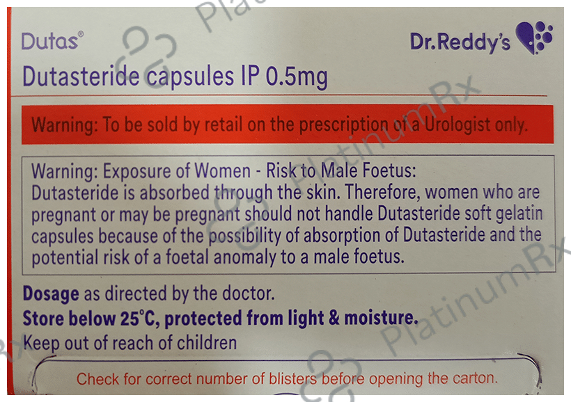 Dutas 0.5mg Capsule 30s