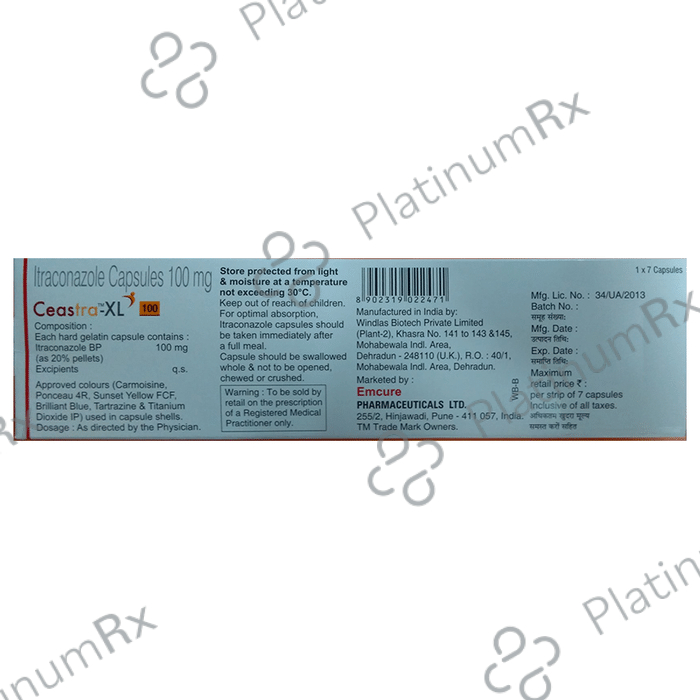 Ceastra XL 100mg Capsule 7s