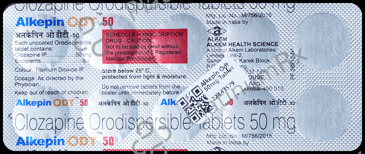 Alkepin Odt 50mg Tablet 10s