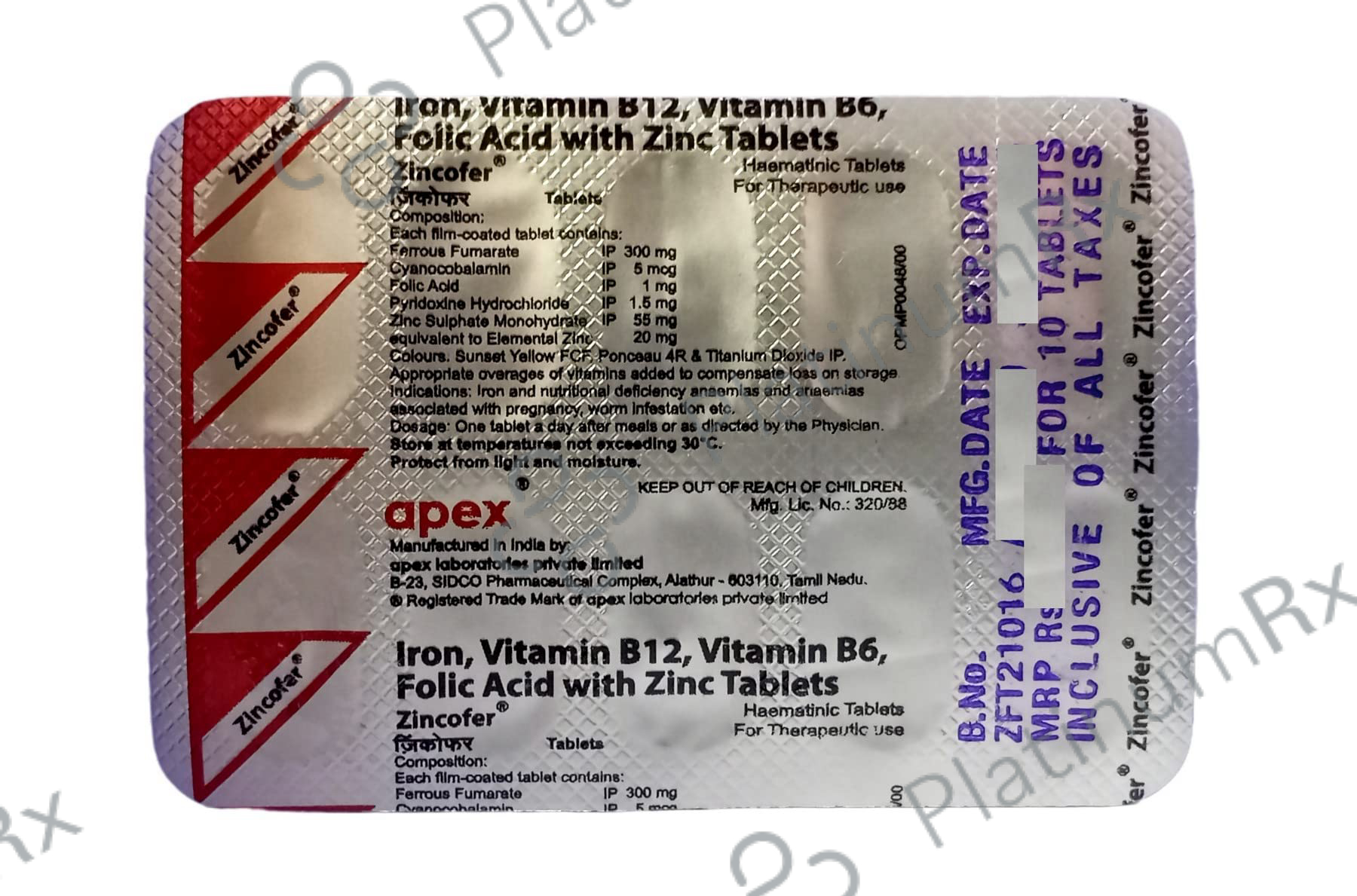 Zincofer Tablet 10s