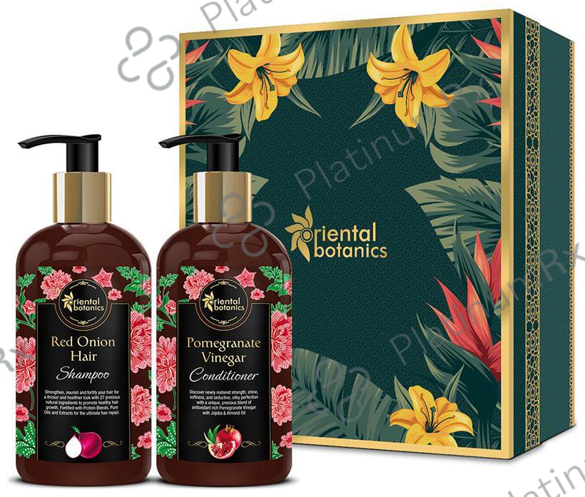 Oriental Botanics Red Onion Hair Shampoo + Pomegranate Vinegar Conditioner (300ml Each)