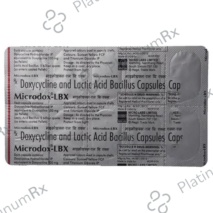 Microdox LBX 100mg/5B Capsule 10s