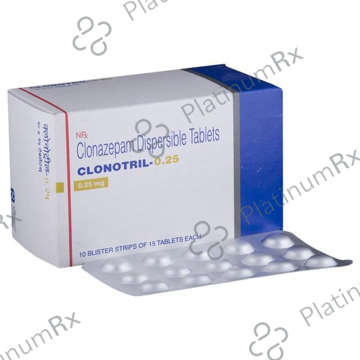 Clonotril 0.25mg Tablet DT 15 tablets