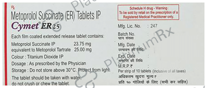Cymet ER 25mg Tablet 10s