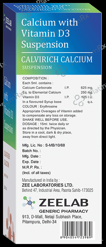 Calvirich Calcium Oral Suspension