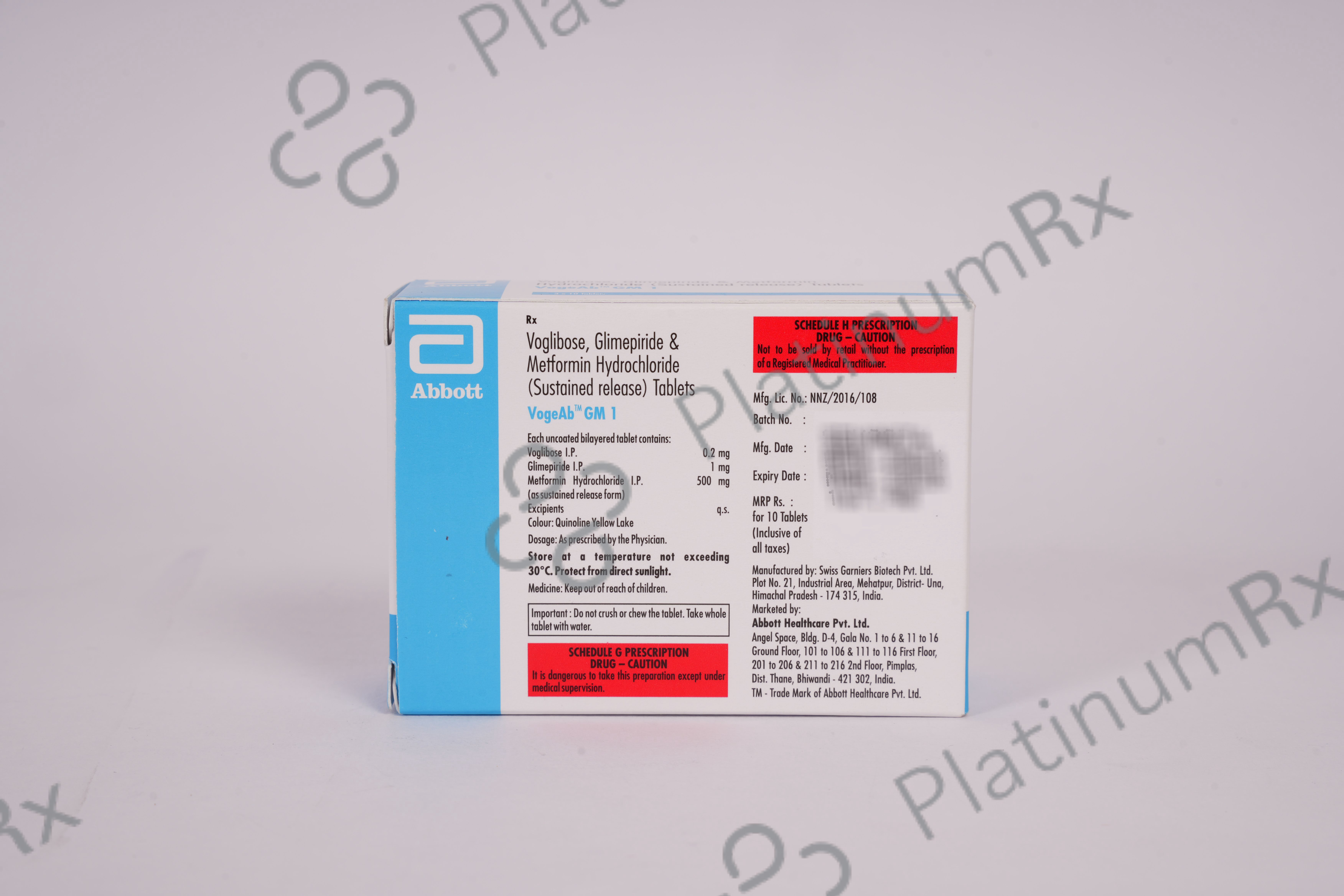 Vogeab GM 1/500/0.2mg Tablet 10s
