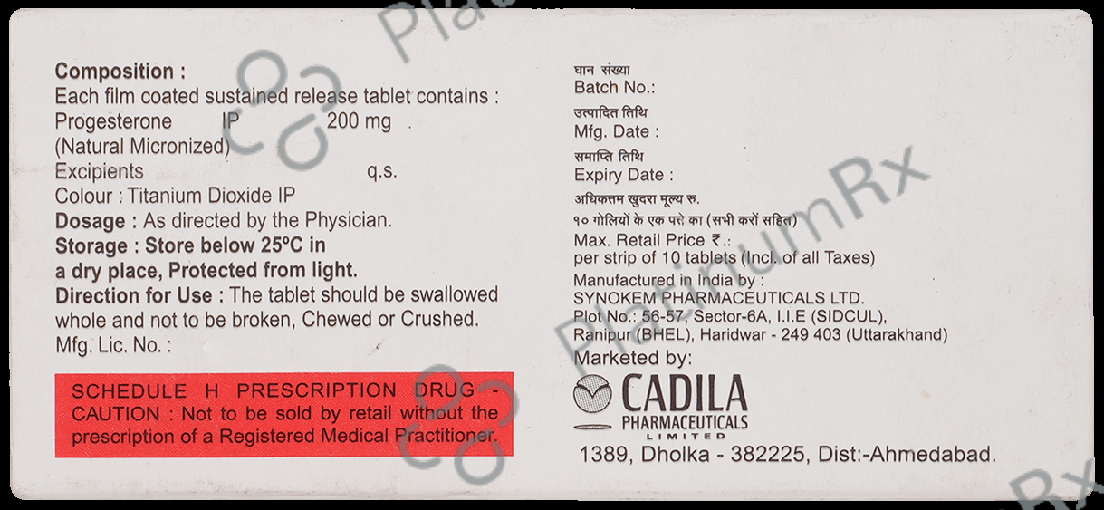 Algest SR 200mg Tablet 10s