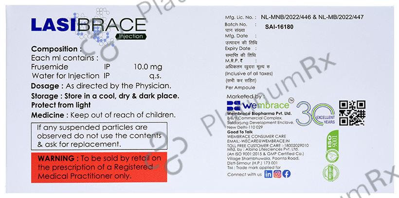 Lasibrace Injection
