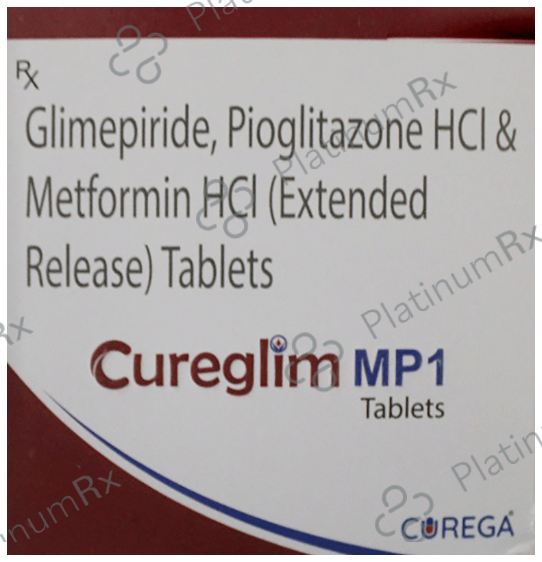 Cureglim MP 1mg/500mg/15mg Tablet ER