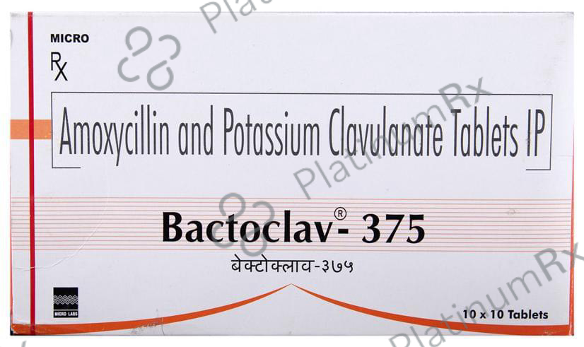 Bactoclav 375 250/125mg Tablet 10s
