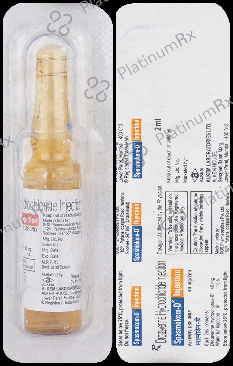 Spasmokem D 40mg Injection
