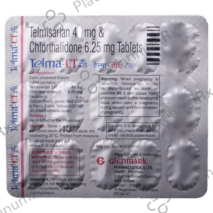 Telma CT 40/6.25mg Tablet 15s