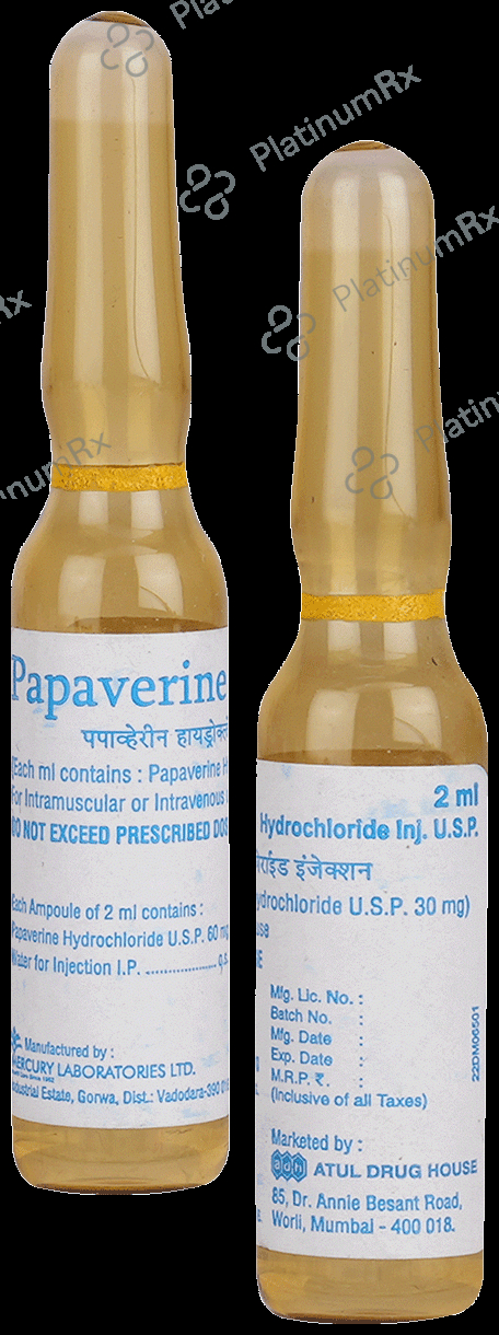 Papaverine 60mg Injection