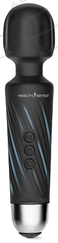 HealthSense HM 260 Magic-Vibe Cordless Rechargeable Handheld Body Massager Black