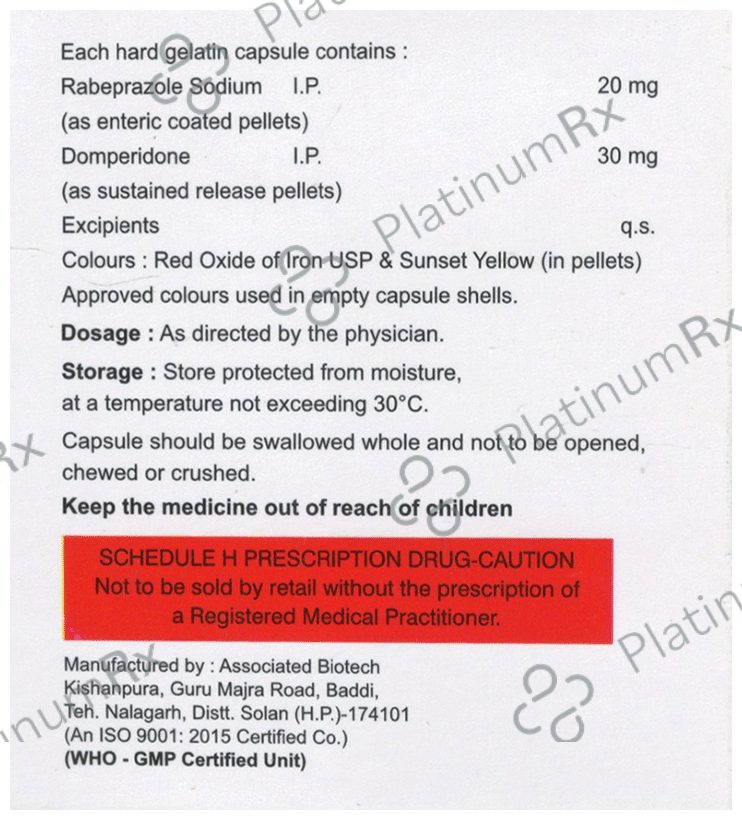 Rabedure D 30mg/20mg Capsule SR